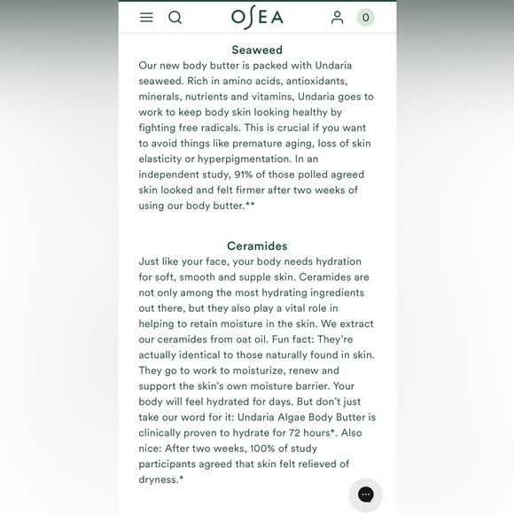 4 pc ÓSEA Undaria Cleansing Body Polish & Undaria Algea Body Butter - Picture 6 of 7